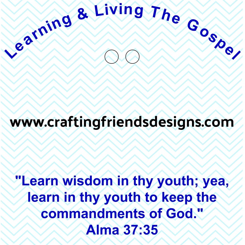 Learning & Living the Gospel Charm Card for Faith in God - Activity Days by Crafting Friends Designs