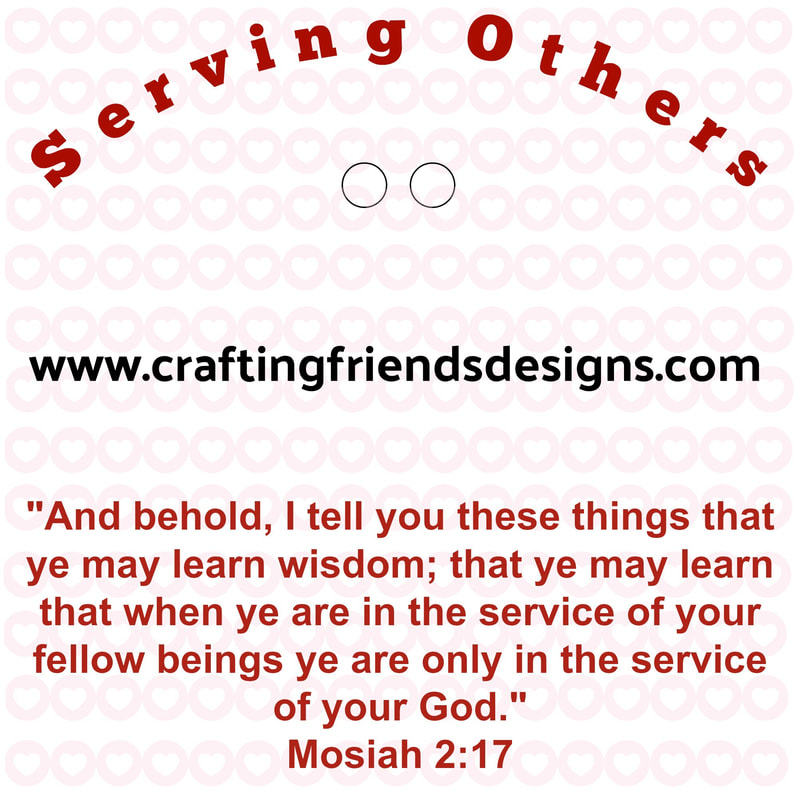 Serving Others Charm Card for Faith in God - Activity Days by Crafting Friends Designs
