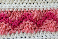 Wave and Chevron crochet stitch tutorial by Crafting Friends Designs