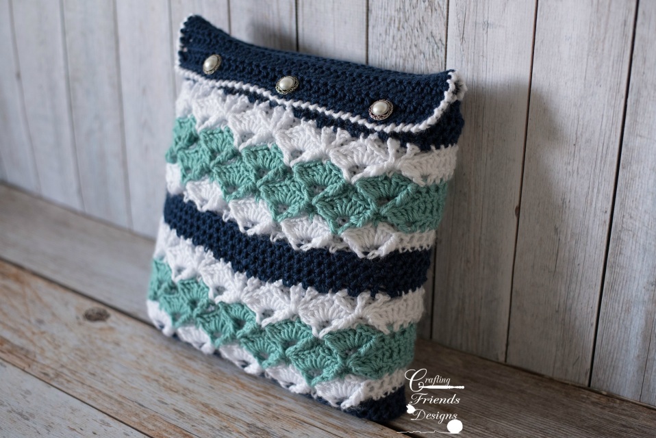 Seafoam Tranquility Square Pillow Crochet Pattern